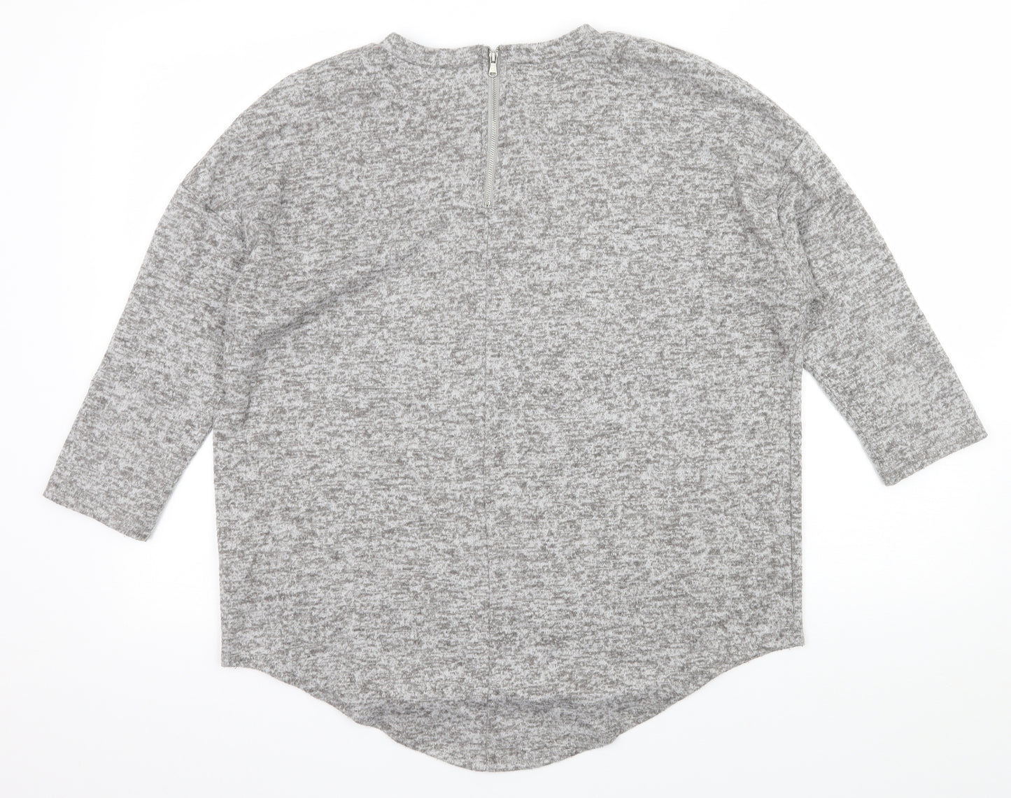 Primark Womens Grey  Knit Pullover Jumper Size S