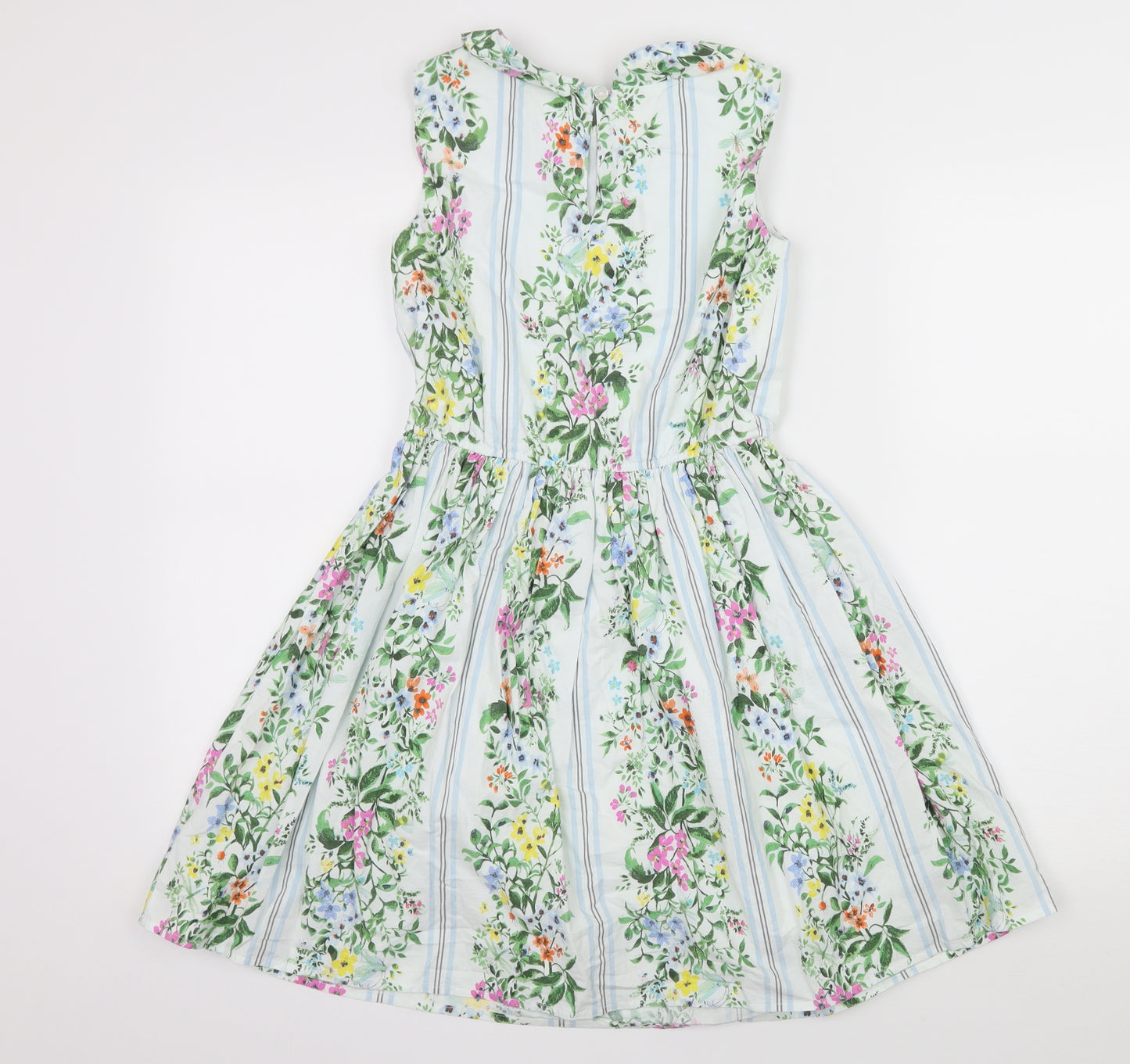 NEXT Girls Blue Floral  Fit & Flare  Size 11 Years