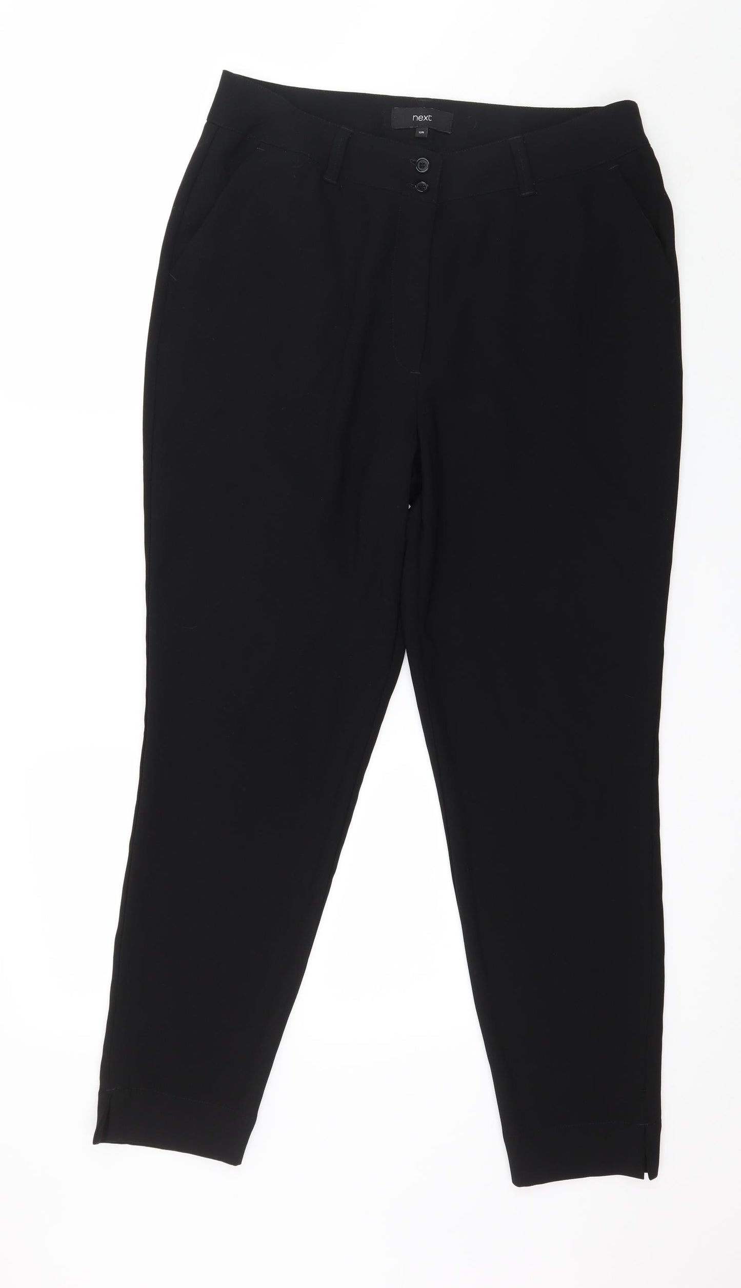 NEXT Womens Black   Trousers  Size 12 L27 in