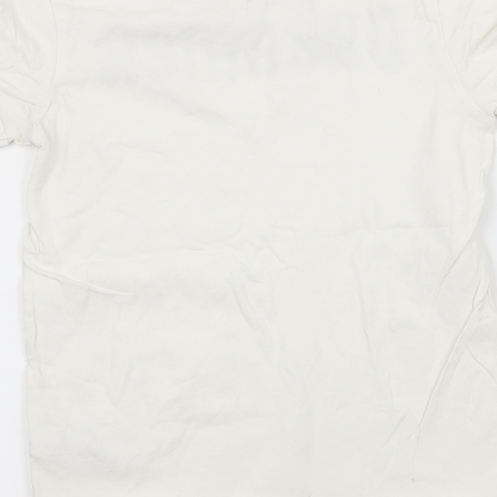 NEXT Girls White  Jersey Basic T-Shirt Size 8 Years  - Dreamer