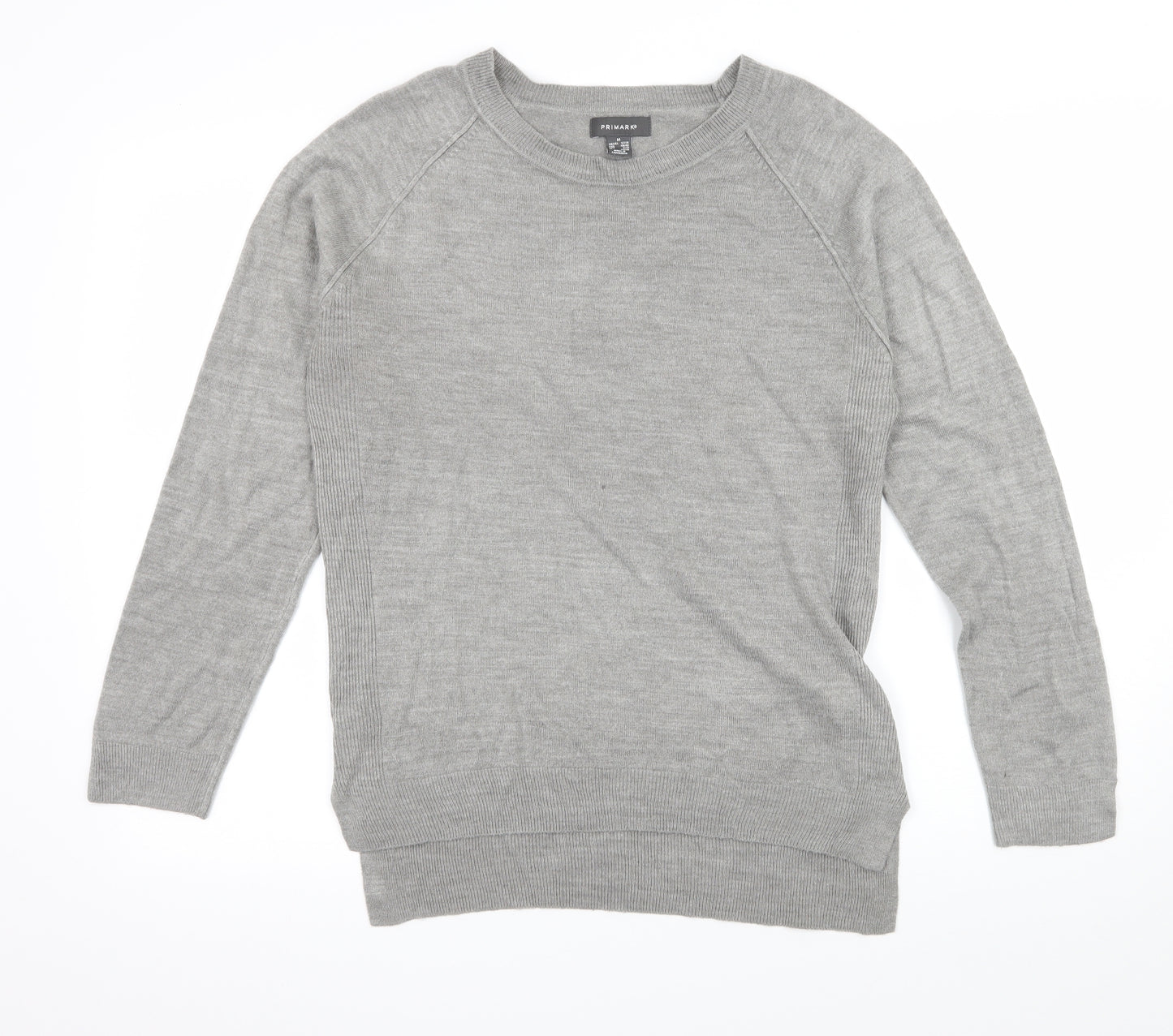 Primark Womens Grey  Knit Pullover Jumper Size 12