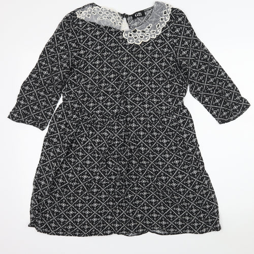 George Womens Black   A-Line  Size 12