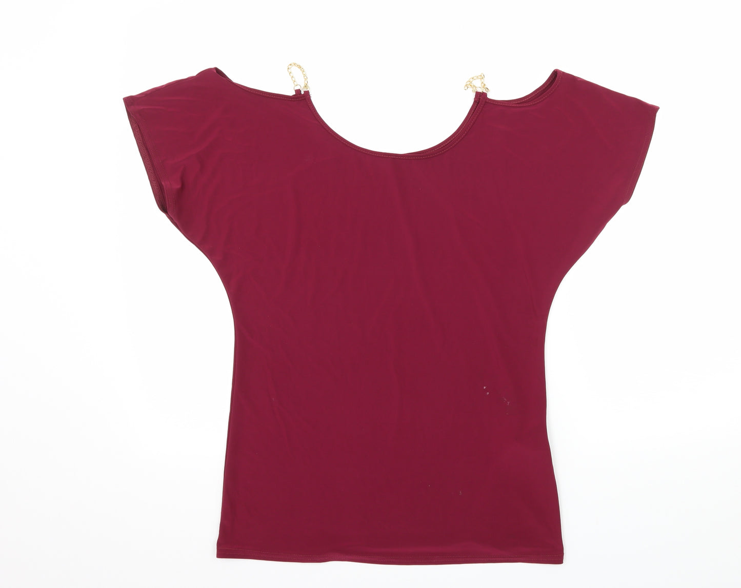 Atmosphere Womens Pink  Jersey Basic T-Shirt Size 8  - Cut Out Shoulder