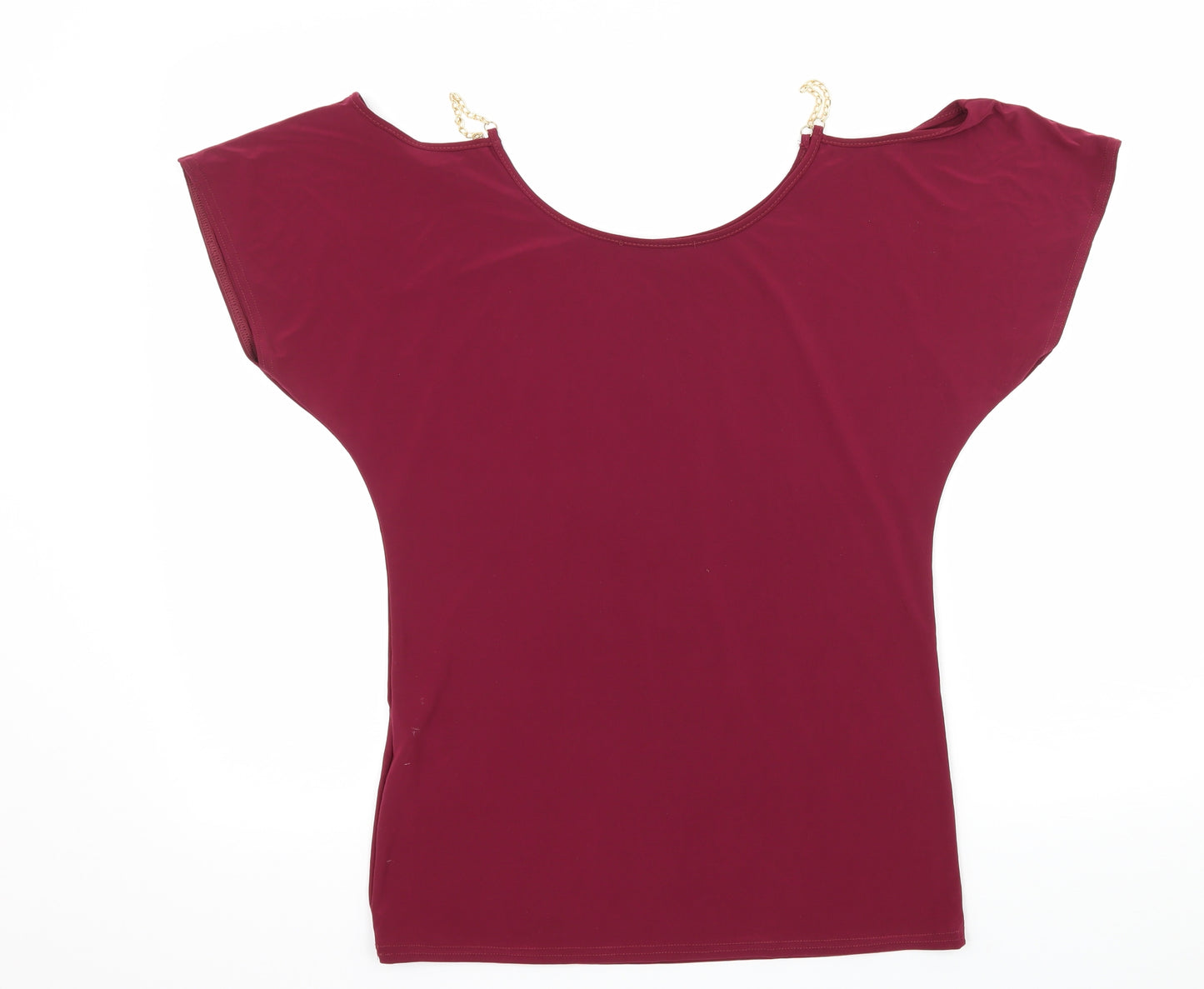 Atmosphere Womens Pink  Jersey Basic T-Shirt Size 8  - Cut Out Shoulder