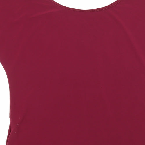 Atmosphere Womens Pink  Jersey Basic T-Shirt Size 8  - Cut Out Shoulder