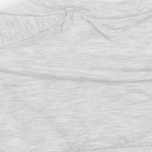 F&F Baby Grey  Jersey Pullover Jumper Size 0-3 Months  - Bear
