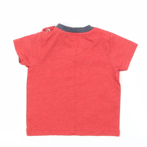 Nutmeg Boys Red  Jersey Basic T-Shirt Size 3-6 Months