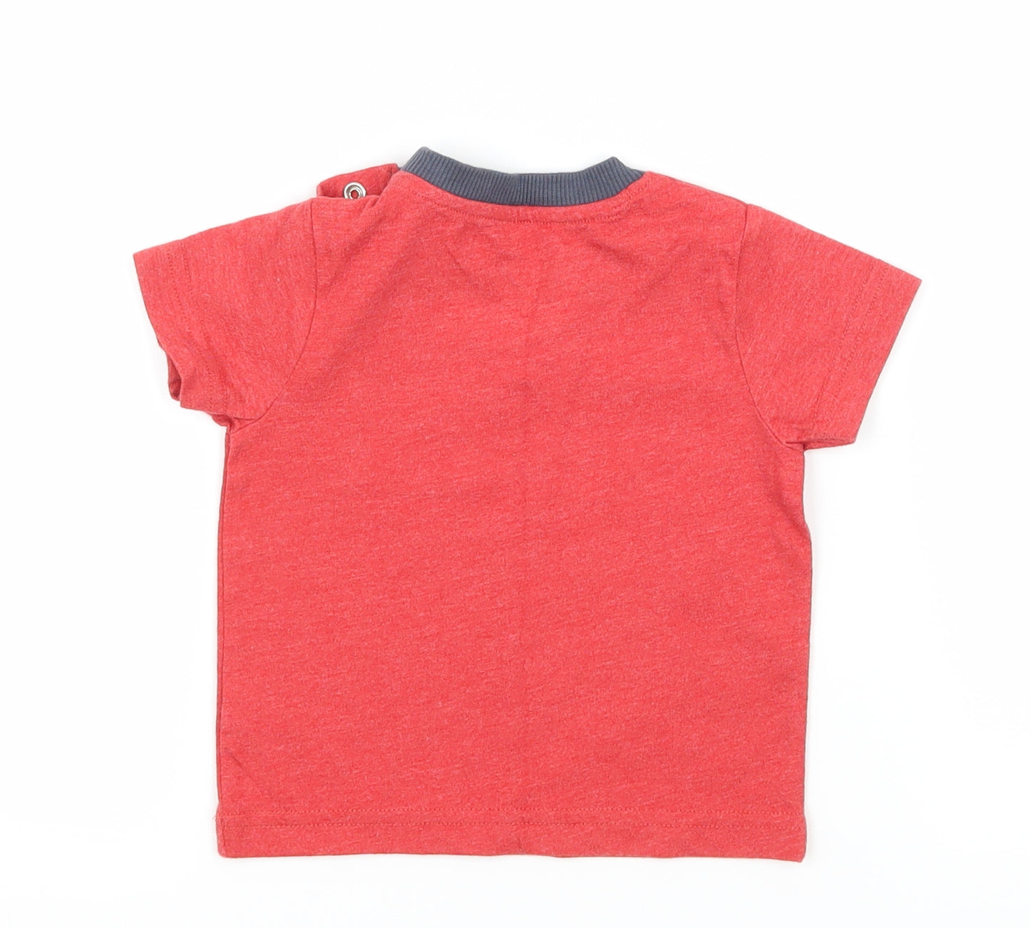 Nutmeg Boys Red  Jersey Basic T-Shirt Size 3-6 Months