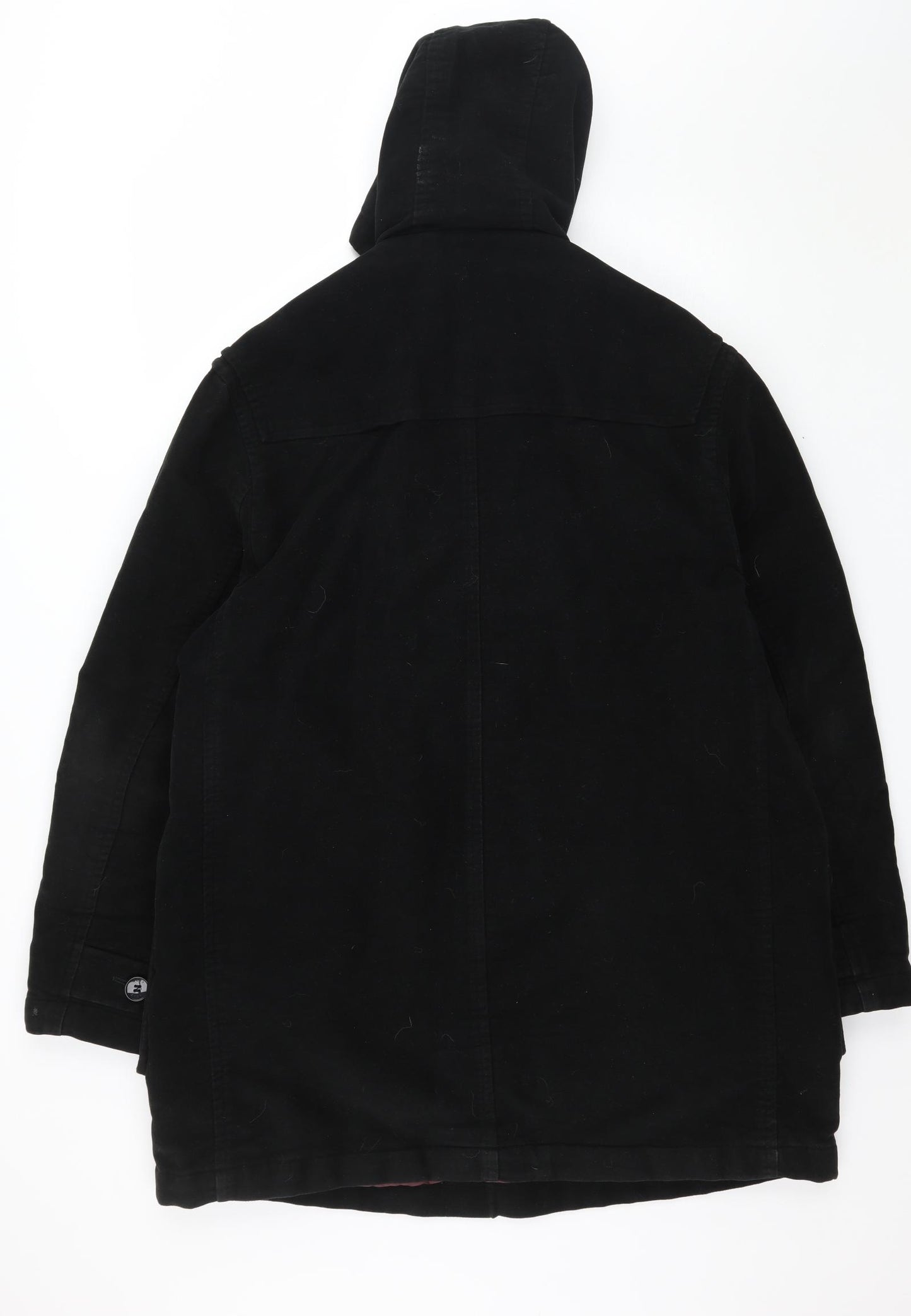 NEXT Mens Black  Velvet Parka Coat Size L
