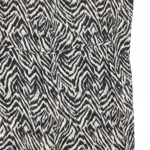 H&M Womens Brown Striped Jersey T-Shirt Dress  Size XS