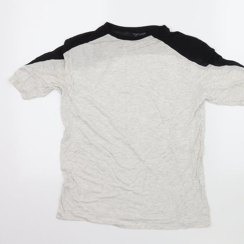 Topshop Womens Green  Jersey Basic T-Shirt Size 6