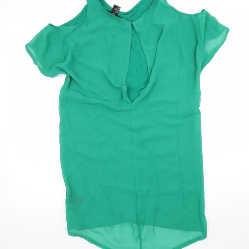 H&M Womens Green   Basic T-Shirt Size XS