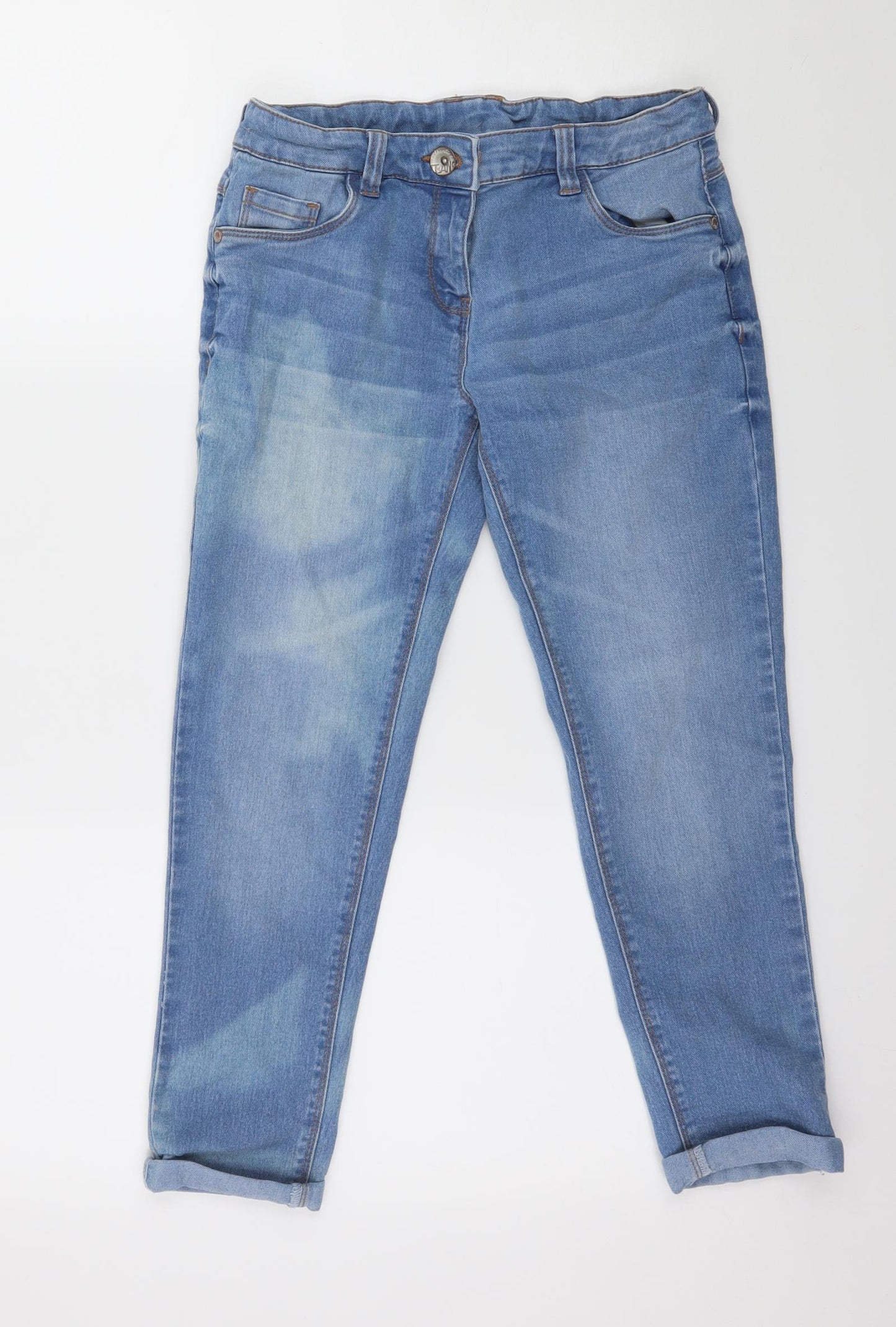 NEXT Girls Blue  Denim Straight Jeans Size 9 Years