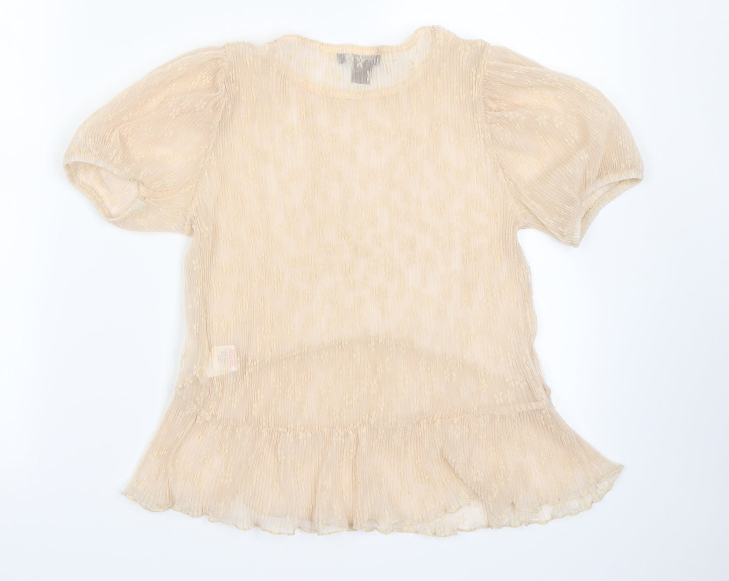 Primark Womens Beige Floral  Basic Blouse Size XS