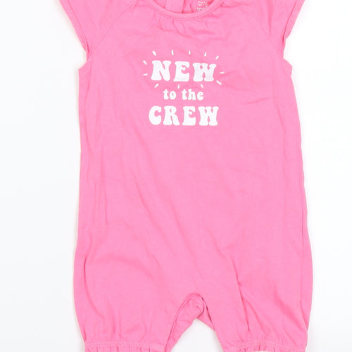 Fred & Flo Girls Pink   Romper One-Piece Size 12-18 Months