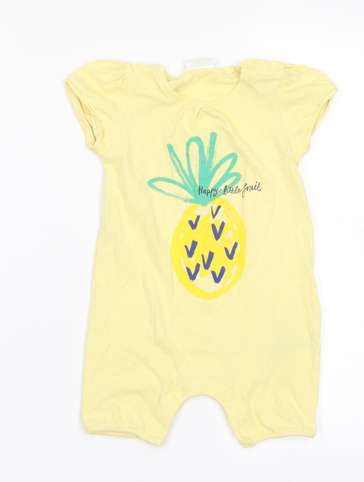 NEXT Girls Yellow   Romper One-Piece Size 12-18 Months  - Pineapple