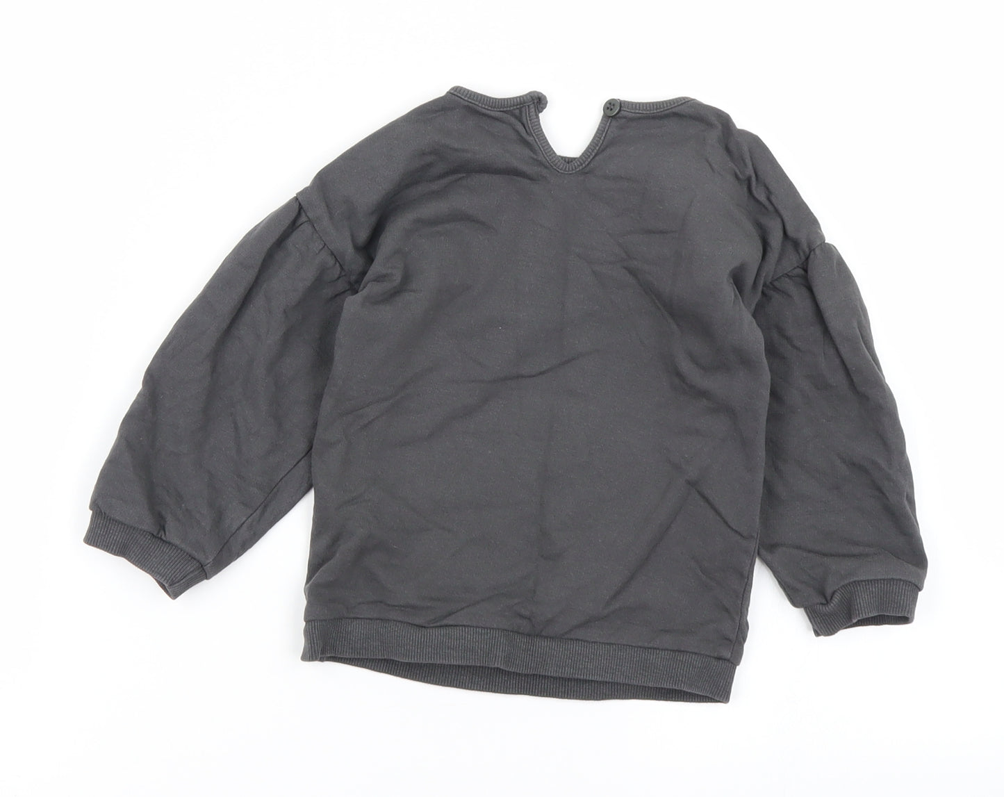 George Girls Grey   Basic T-Shirt Size 12-18 Months  - Disney Mickey Mouse Christmas