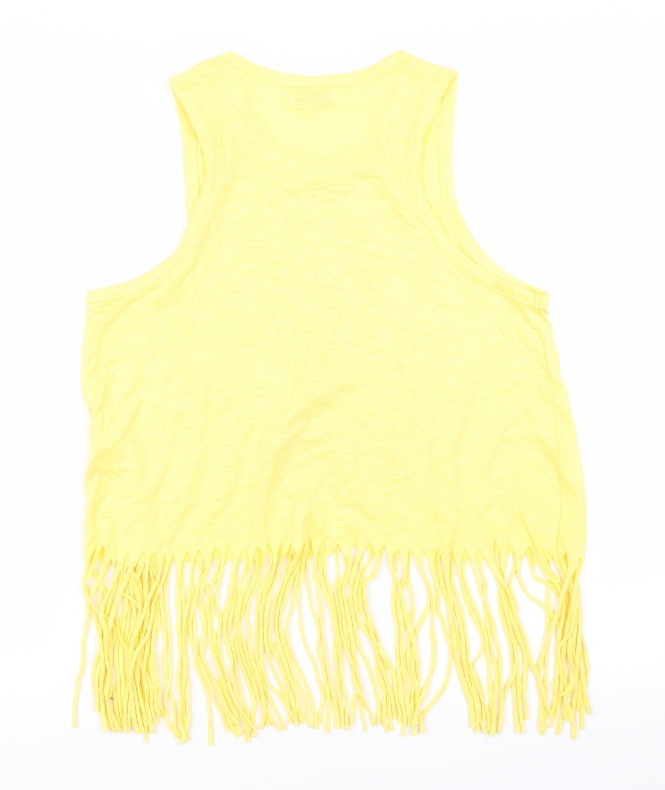 Brave Soul Womens Yellow   Cropped Tank Size XS