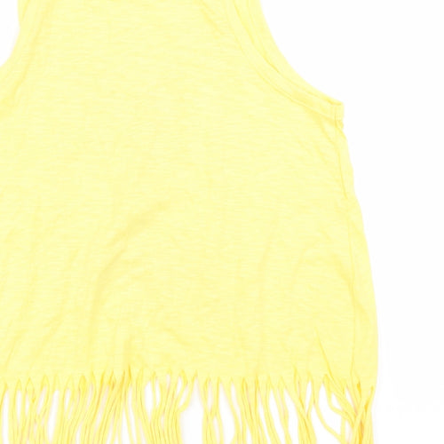 Brave Soul Womens Yellow   Cropped Tank Size XS