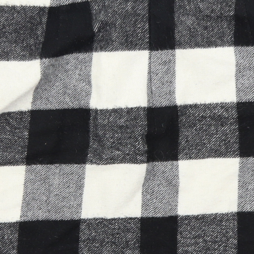 Topshop Womens Blue Check  A-Line Skirt Size 10