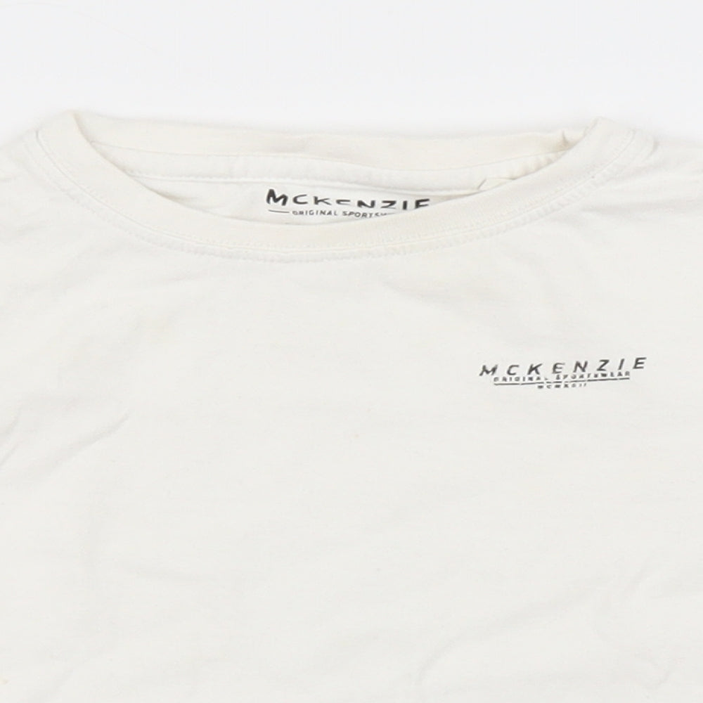 McKenzie Boys White   Basic T-Shirt Size 5-6 Years