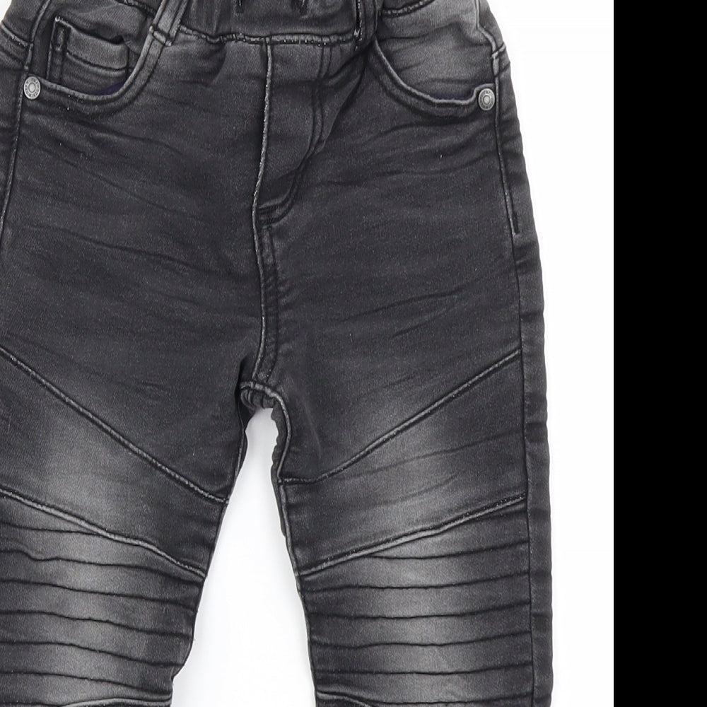F&F Boys Grey  Denim Capri Jeans Size 2-3 Years