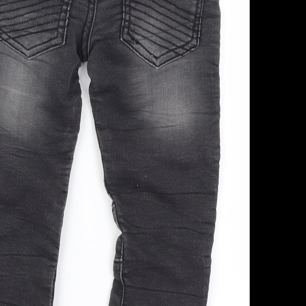 F&F Boys Grey  Denim Capri Jeans Size 2-3 Years