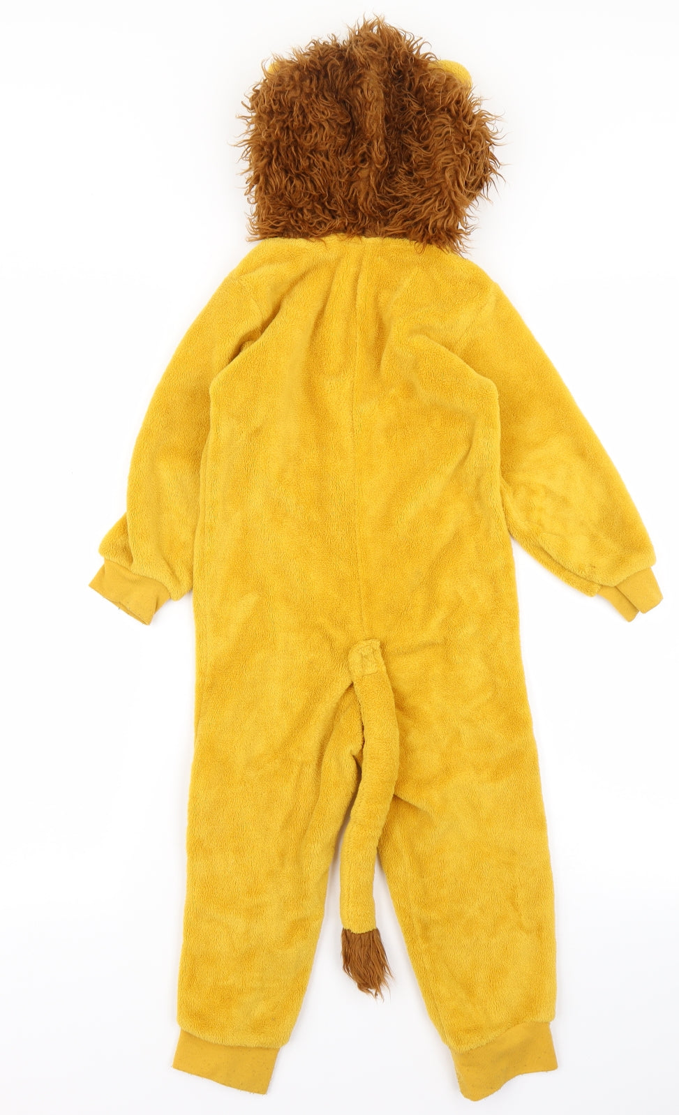 H&M Boys Yellow Solid Fleece  One Piece Size 3-4 Years  - Lion