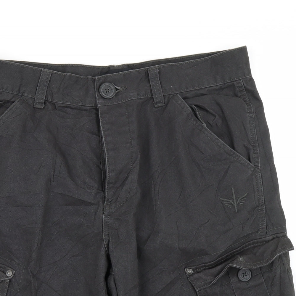 Firetrap Mens Grey   Cargo Shorts Size L