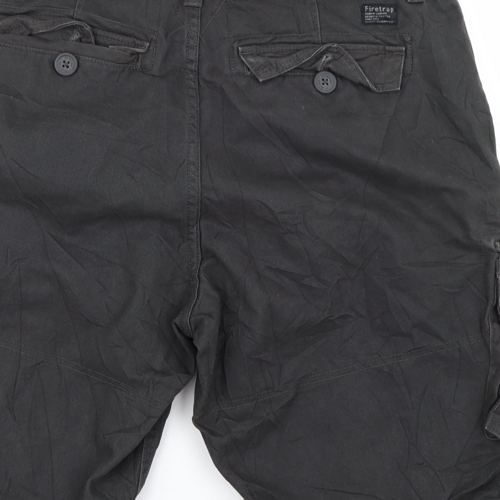Firetrap Mens Grey   Cargo Shorts Size L