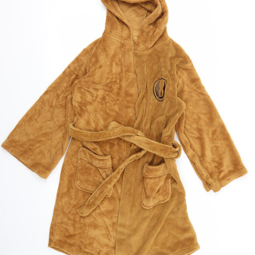 GROOVY Boys Brown Solid Fish Net  Robe Size L  - Star Wars