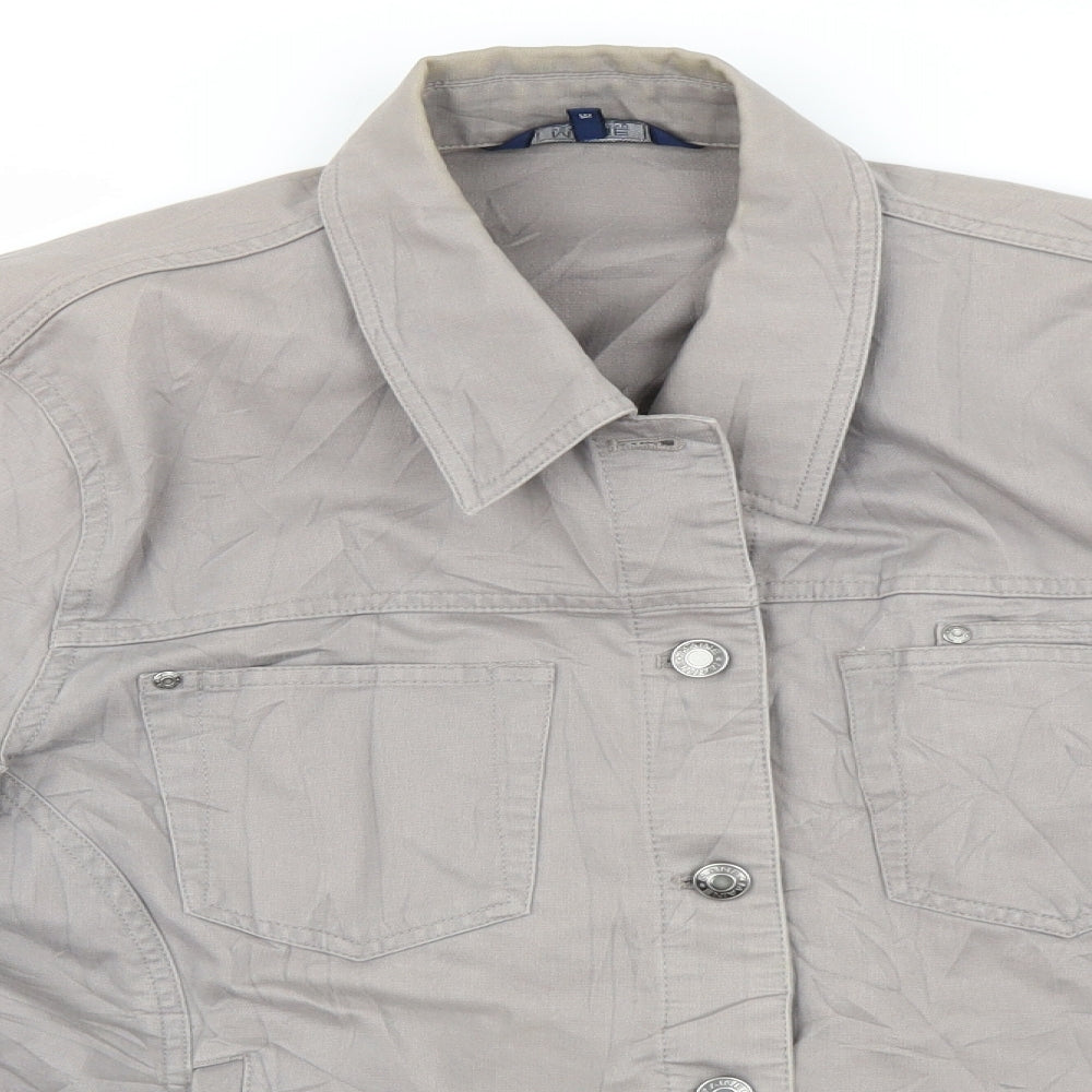 Maine Womens Grey  Denim Jacket  Size 18