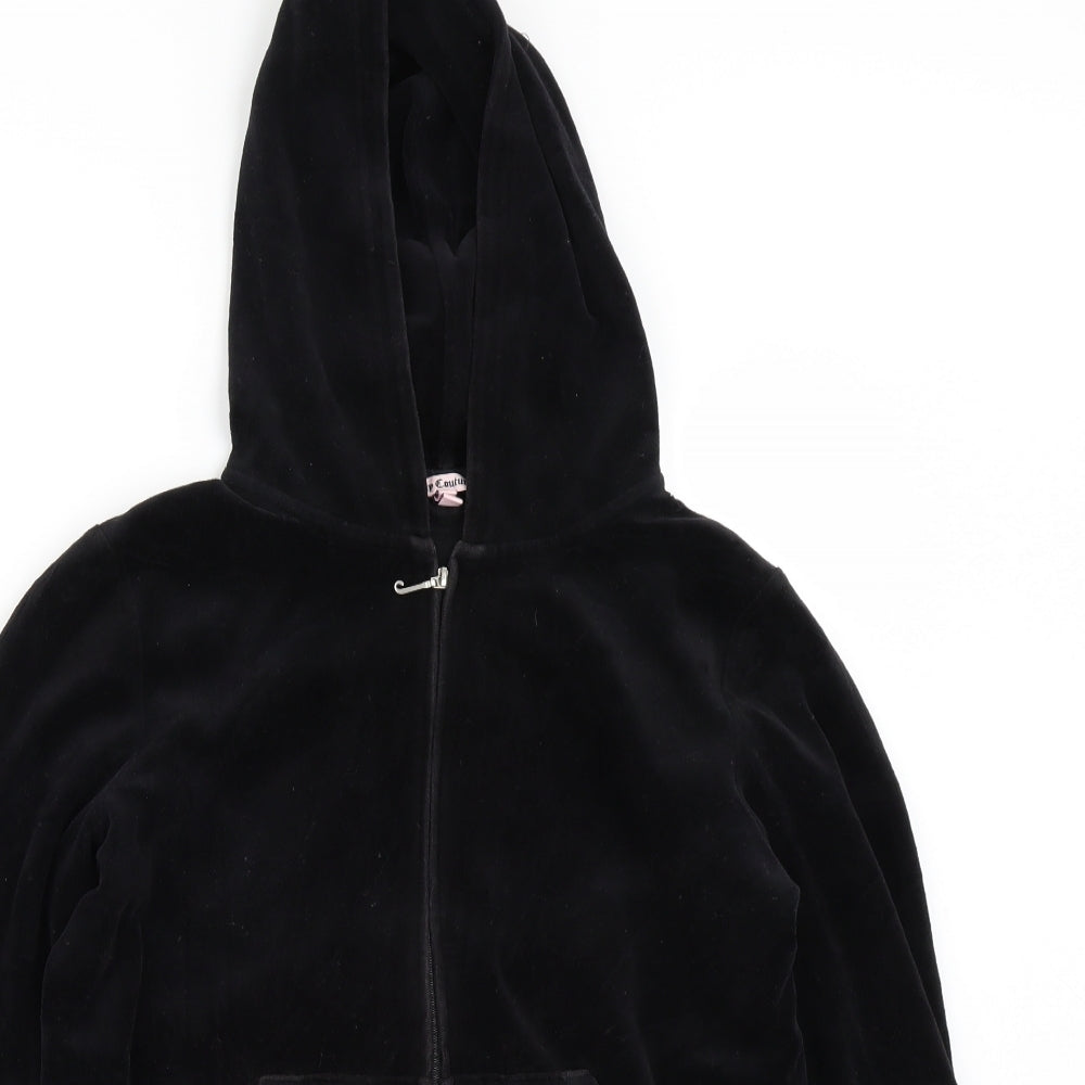 Juicy Couture Womens Black   Full Zip Hoodie Size XL