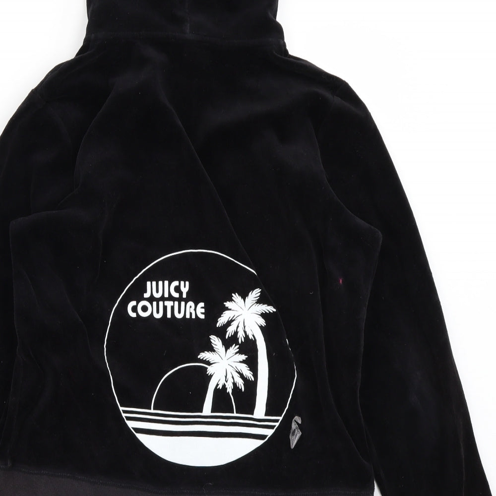 Juicy Couture Womens Black   Full Zip Hoodie Size XL
