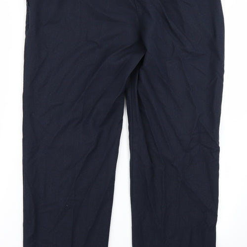 M&S Collection Womens Blue   Trousers  Size 14 L24 in