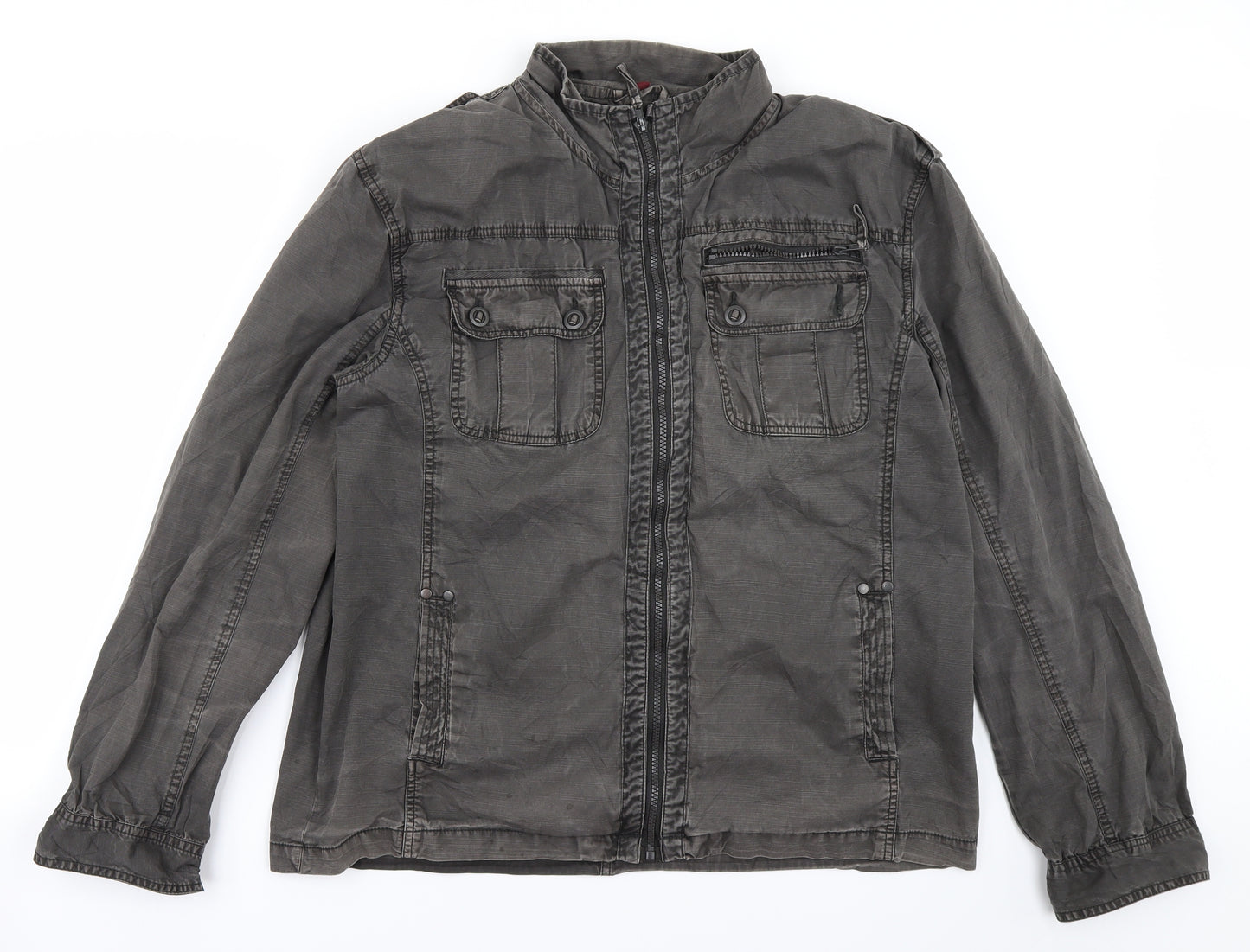 Denim Co Mens Grey   Jacket  Size XL