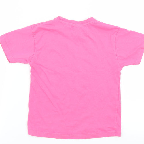 Lanzatextil Girls Pink   Basic T-Shirt Size 6 Years