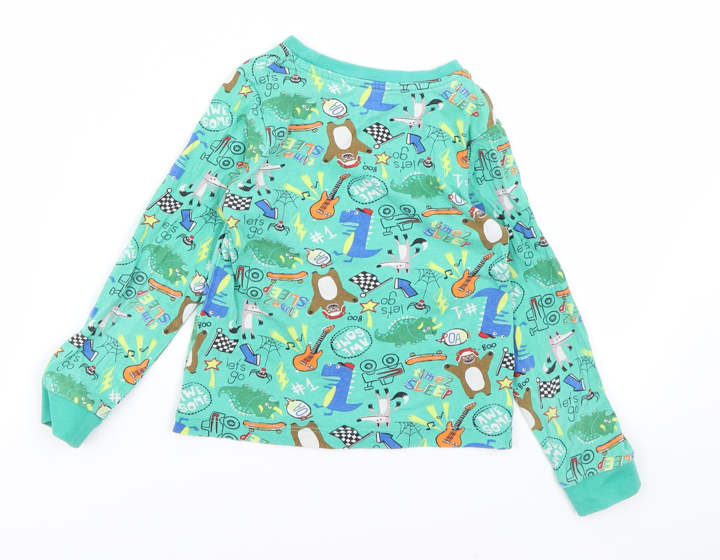 TU Boys Green   Basic T-Shirt Size 3-4 Years