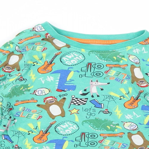TU Boys Green   Basic T-Shirt Size 3-4 Years