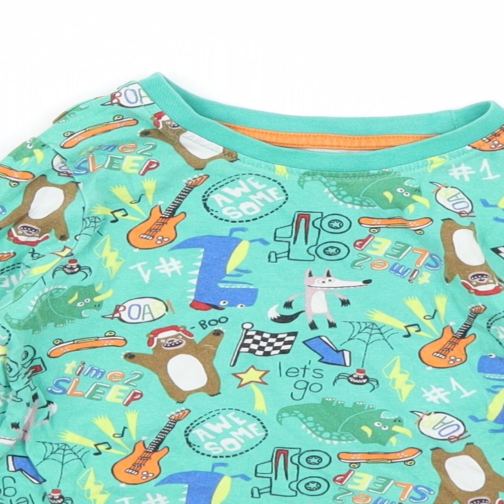 TU Boys Green   Basic T-Shirt Size 3-4 Years