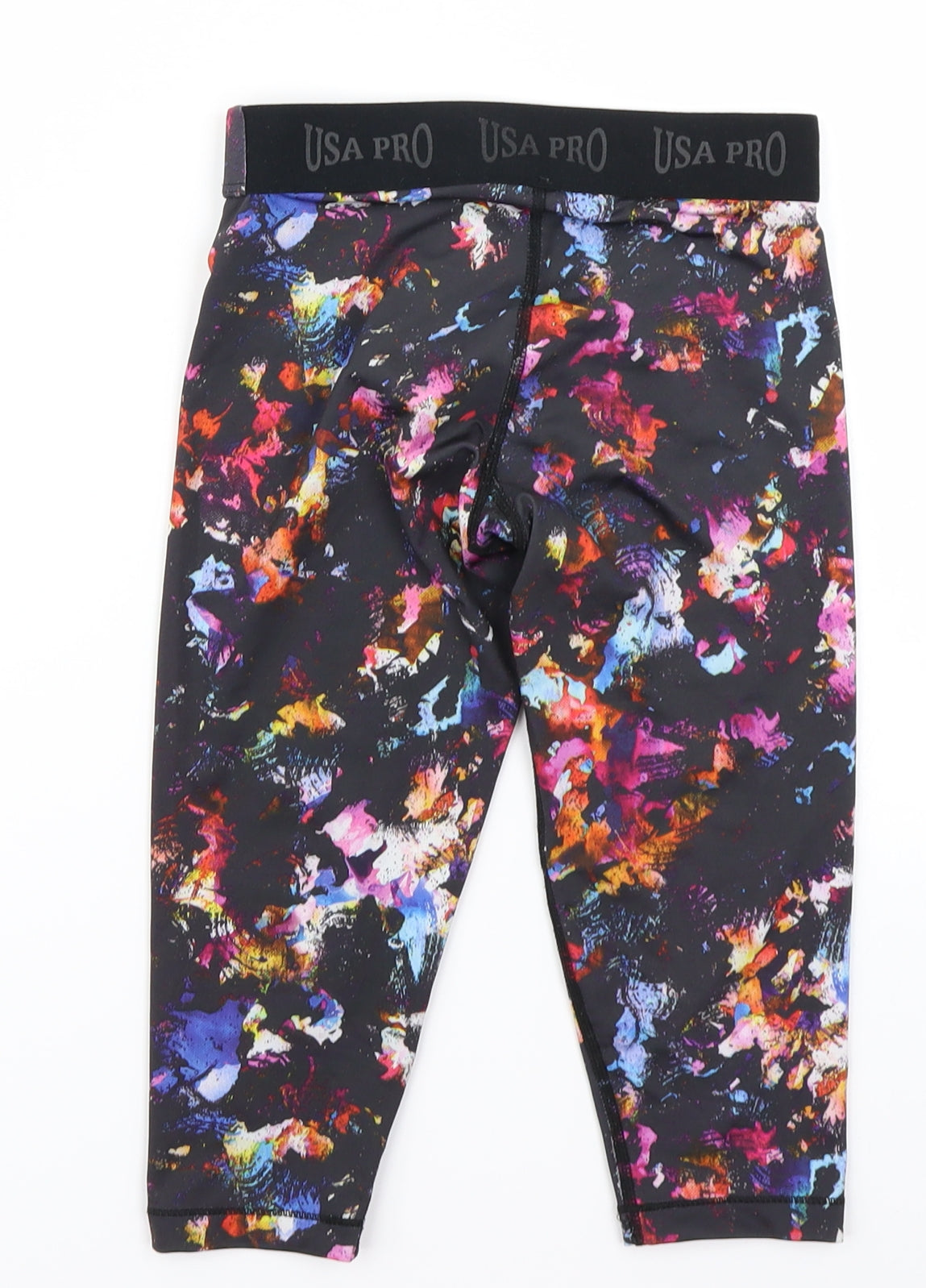 USA Pro Girls Black   Biker Shorts Size 7-8 Years