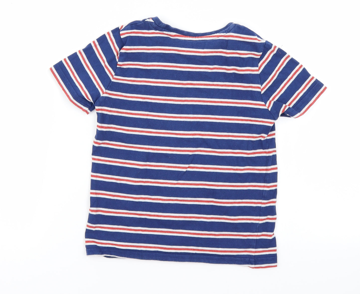 TU Boys Blue Striped  Basic T-Shirt Size 4 Years
