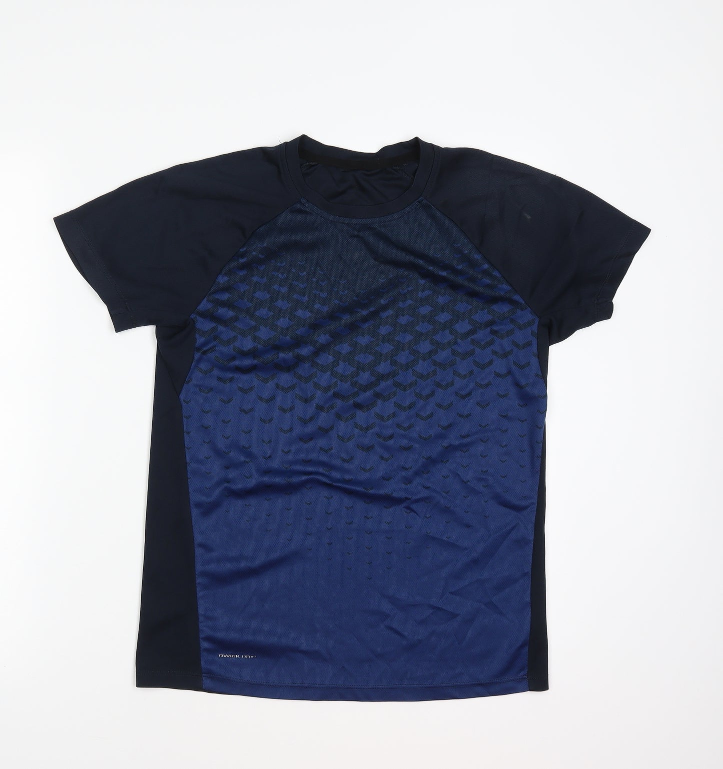 Qwick dry Mens Blue   Basic T-Shirt Size S