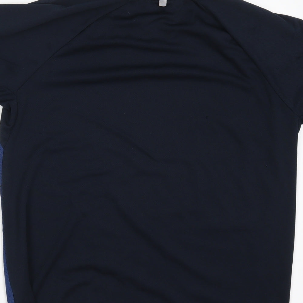 Qwick dry Mens Blue   Basic T-Shirt Size S