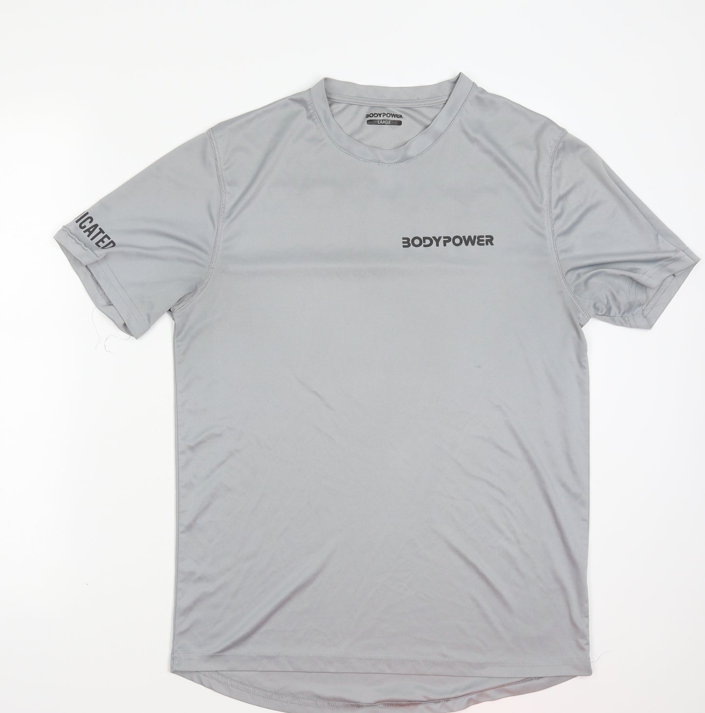 BODYPOWER Mens Grey   Basic T-Shirt Size L