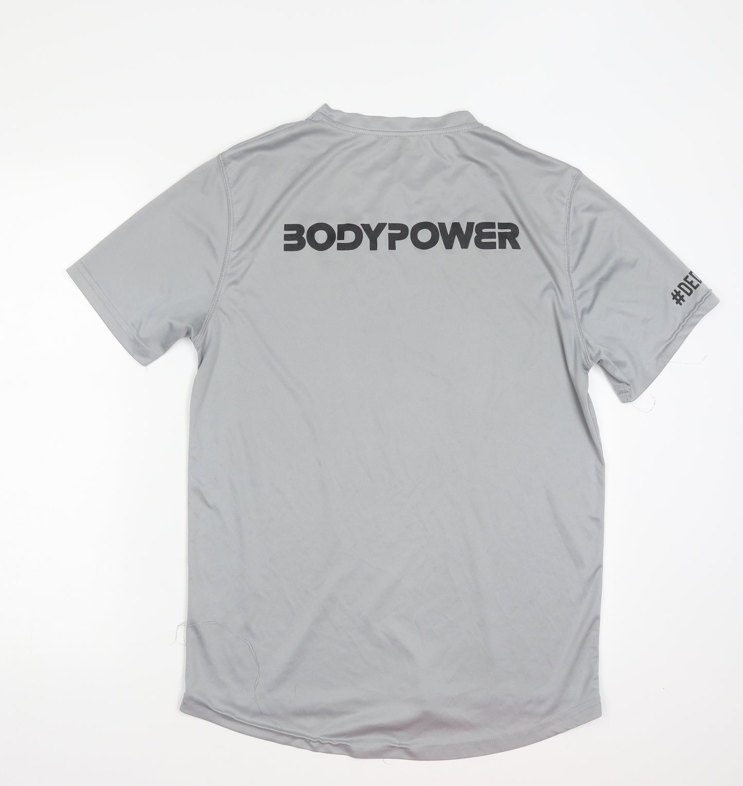 BODYPOWER Mens Grey   Basic T-Shirt Size L