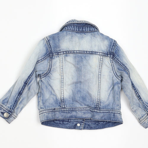 F&F Girls Blue  Denim Jacket  Size 18-24 Months