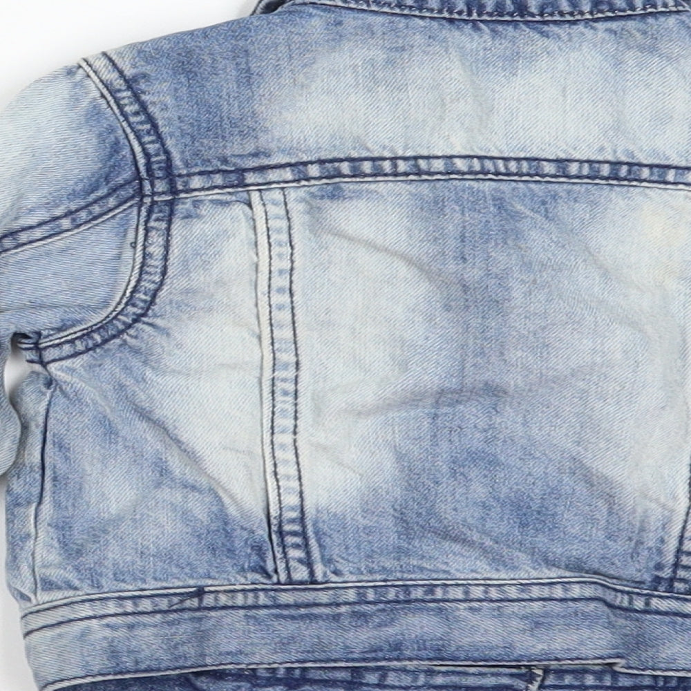 F&F Girls Blue  Denim Jacket  Size 18-24 Months