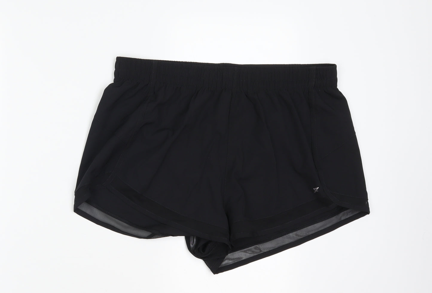 WORKOUT Womens Black   Athletic Shorts Size L