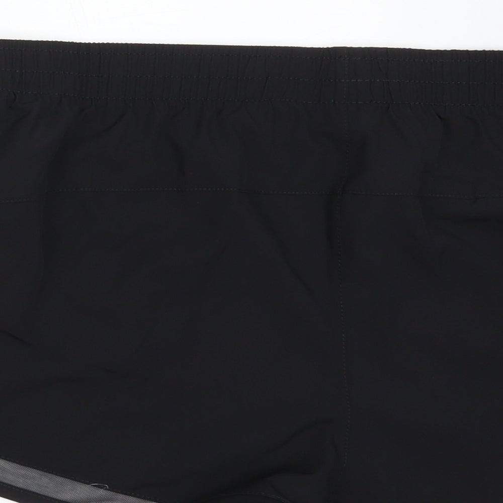 WORKOUT Womens Black   Athletic Shorts Size L